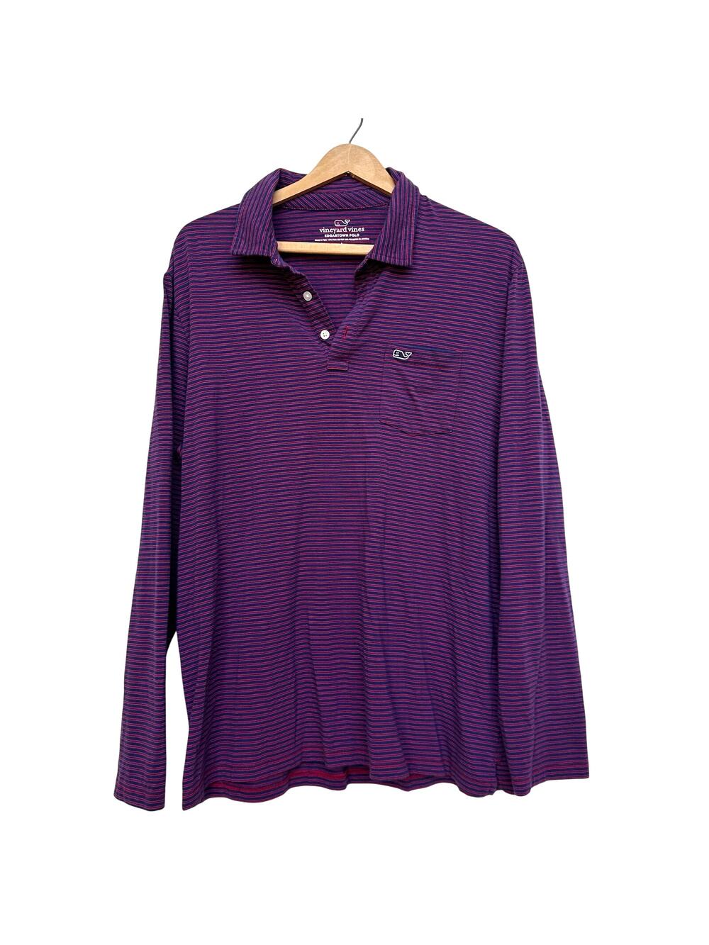 Vineyard Vines Edgartown Polo Long Sleeve Shirt - Size L